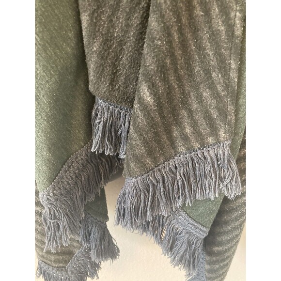Anthropologie Saturday Sunday Elise Cardigan Green Gray Stripe Size Small - Picture 4 of 10